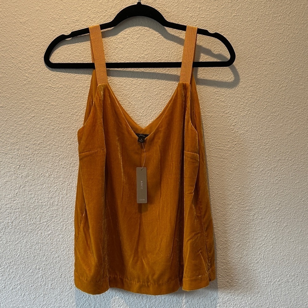 NWT JCrew - Women's Gold Velvet Camisole